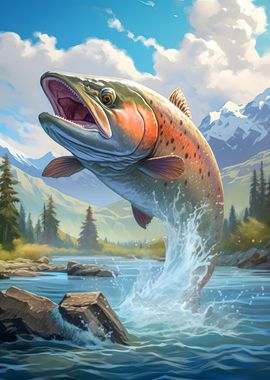 Leaping Trout Splash