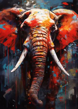 Elephant Abstract