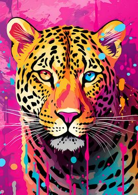 Jaguar Pop Art Portrait