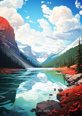 LAKE LOUISE Oil Painting