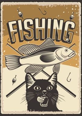 Fishing Hungry Cat