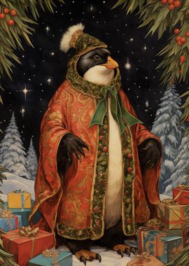 Native Xmas Penguin