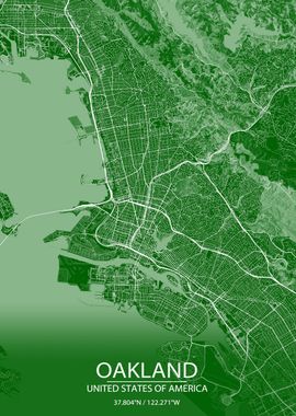 Oakland CA USA Green Map