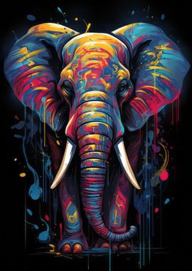 Elephant Abstract