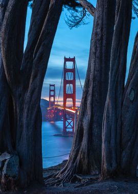 Golden Gate at Nightfall