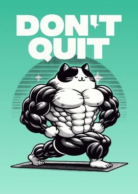 Cat gym poster