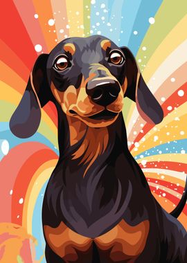 Happy Dachshund Dog