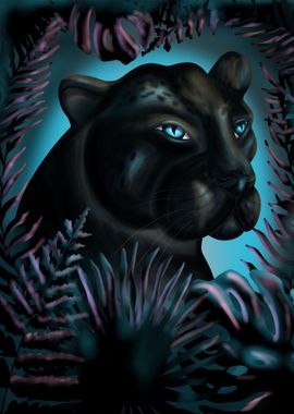 Panther painting 