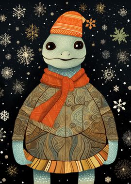 Cute Turtle Xmas 