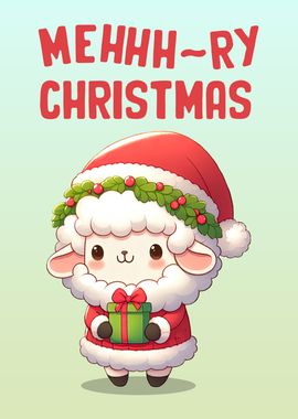 Mehry Christmas Cute Sheep