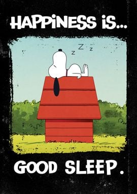 Happiness is good sleep