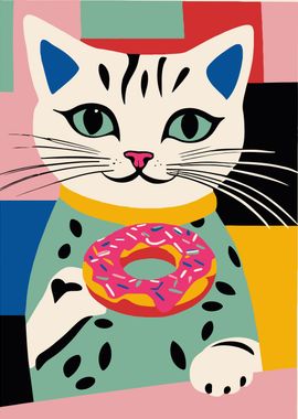 Cat Donut Lover