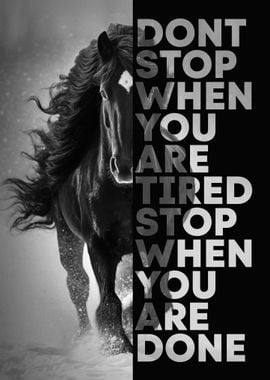 Horse Motivational Nature