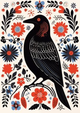 Raven Scandinavian Folk 