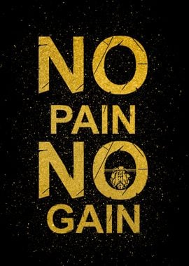 No Pain Gold Art