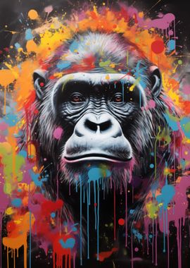 Gorilla Banksy Street Art