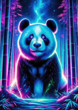 Magical Neon Panda 01