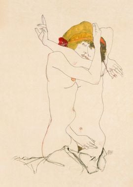 Two Women Embracing