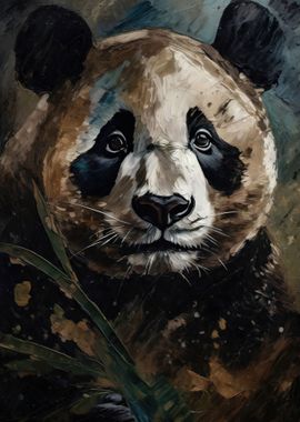 Oil Painted Giant Panda