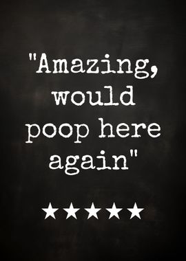 Funny Bathroom Review Art