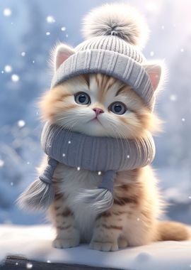 Snowy Kitty Cuteness