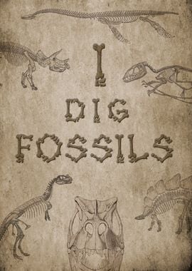 I dig fossils Dinosaur