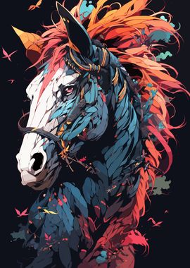 Colorful horse