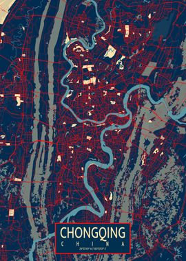 Chongqing City Map Hope