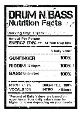 DnB 174bpm Nutrition Facts