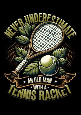 Old Man Tennis Player