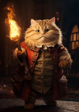 Gate Keeper Funny Cat Fire