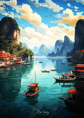 HA LONG Oil Painting