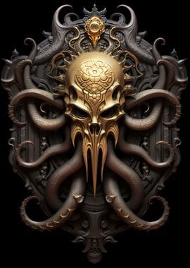 Golden Skull Kraken Lord