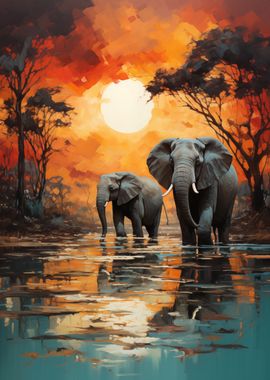 African elephants