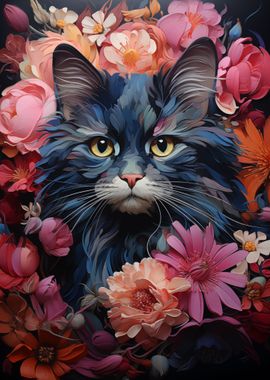 cute cat flower