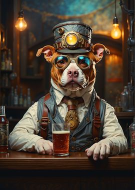 Steampunk Beer Pitbull 2