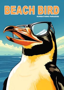 Cool Penguin Beach Bird