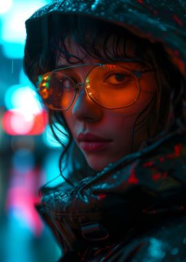 Potrait Cyberpunk Girl 02