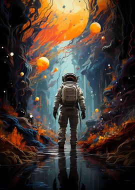 astronaut in space