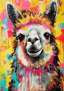 Alpaca Pop Art Home Decor