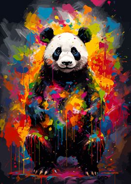 Panda Animal Painting