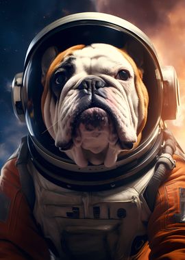 Astronaut Bulldog Dog Nasa