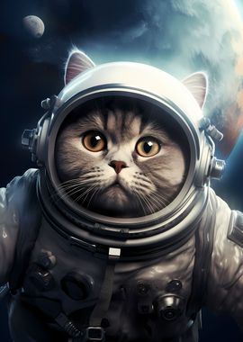 British Shorthair Cat Nasa