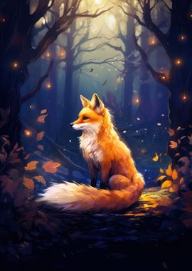 Red Fox in Forest