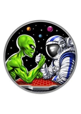 Space Alien Arm Wrestling