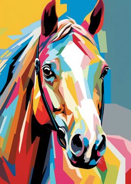 Horse Animal Popart