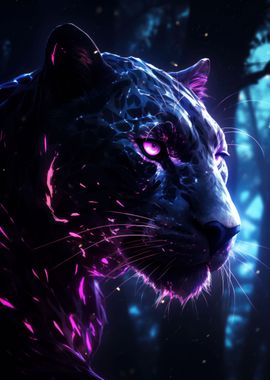 panther glowing