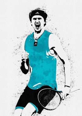 Alexander Zverev Painting