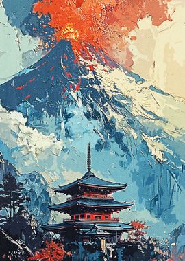 Japan Vintage Eruption