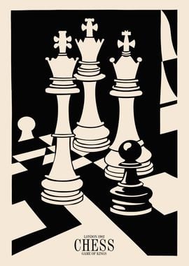 LONDON Chess Poster